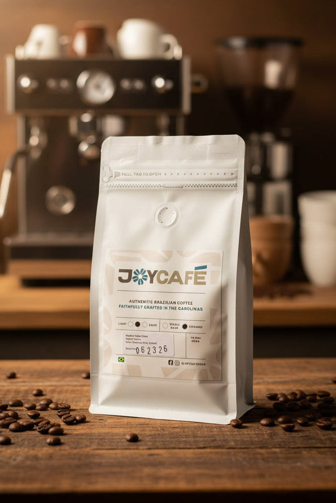 JoyCafé MEDIUM ROAST - Brazilian Yellow Catuaí - GROUND 10.5oz / 300g