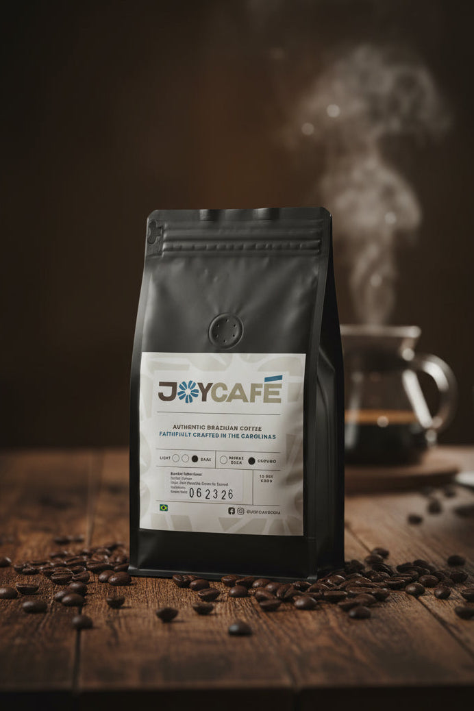 JoyCafé DARK ROAST - Brazilian Yellow Catuaí - GROUND 10.5oz / 300g