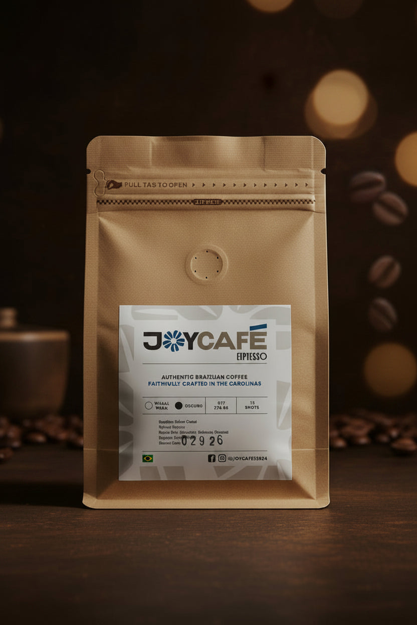 JoyCafé EXPRESSO 12 SHOTS – Brazilian Yellow Catuaí - GROUND 8oz / 226.8g